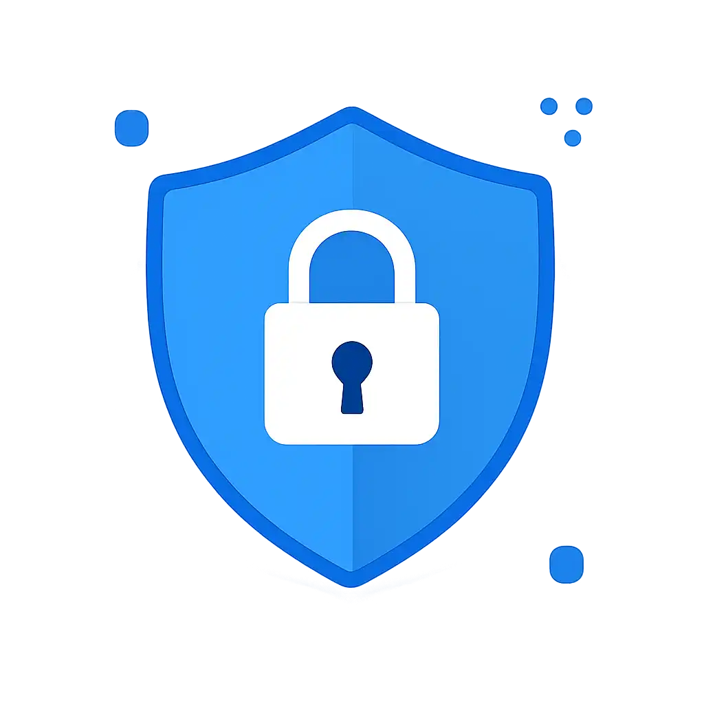 Security shield icon with lock: BDG Win safety visualization